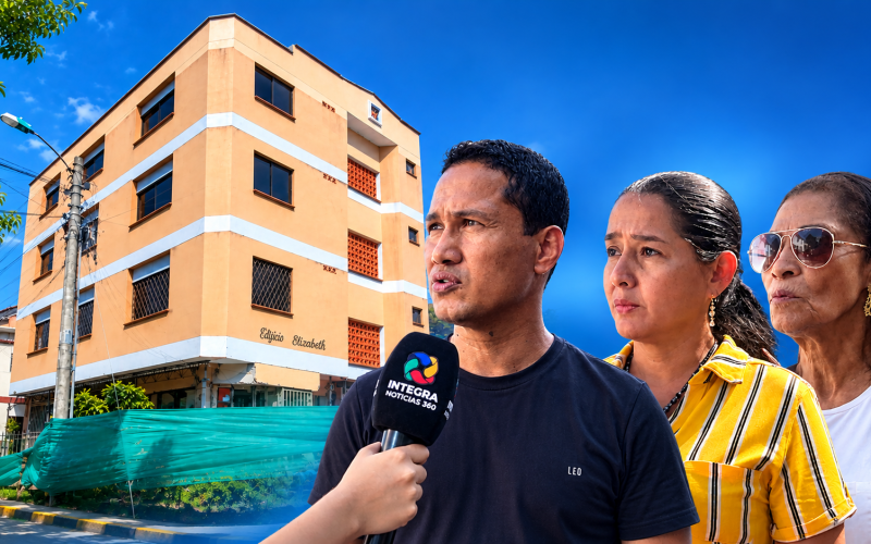 Habitantes del barrio Eucarístico en Cali temen que el edificio Elizabeth colapse